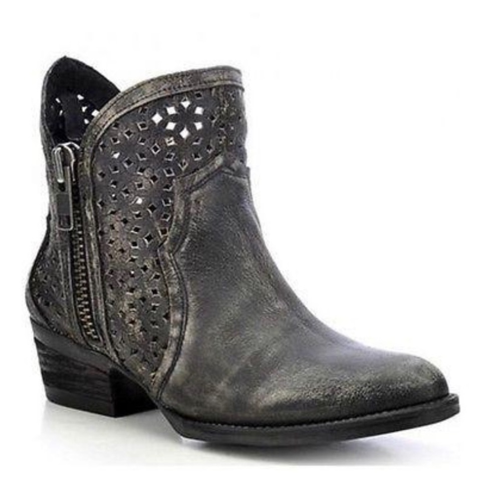 Circle G by Corral Black/Grey Bootie Size 9.